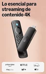 Amazon Fire TV Stick 4K Select (última generación): comienza a reproducir contenido 4K en streaming, ve cientos de miles de películas y episodios de series, encuentra series más rápido con Alexa+