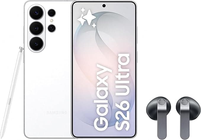 Samsung Galaxy S26 Ultra, 256GB, Blanco + Galaxy Buds4