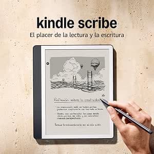 Amazon Kindle Scribe (64 GB) | Pantalla rediseñada con bordes uniformes. Escribe a mano sobre tus libros y documentos | Lápiz prémium | Gris tungsteno